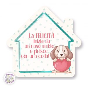 CANE FELICE- targa profumata