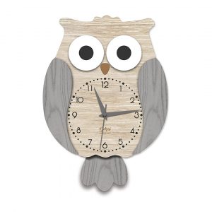 OROLOGIO A PENDOLO - GUFO GRIGIO