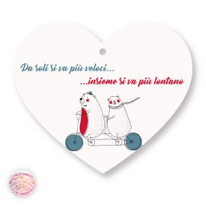 INSIEME ANDIAMO LONTANO - targa profumata