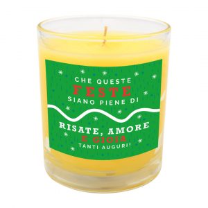CHE QUESTE FESTE SIANO PIENE DI RISATE, AMORE E GIOIA. - CANDELA PROFUMATA NATALE
