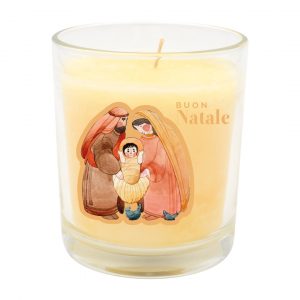 BUON NATALE (natività) - CANDELA PROFUMATA NATALE
