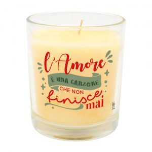 L’AMORE È UNA CANZONE... (bambi) - CANDELA PROFUMATA NATALE