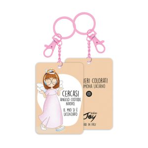 PORTACHIAVI PENSIERI COLORATI - CERCASI ANGELO CUSTODE