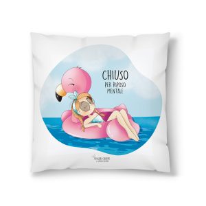 CUSCINO GONFIABILE PENSIERI COLORATI - CHIUSO PER RIPOSO MENTALE