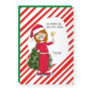 BIGLIETTO AUGURALE PENSIERI COLORATI - BUON NATALE
