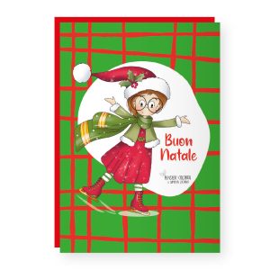 BIGLIETTO AUGURALE PENSIERI COLORATI - BUON NATALE