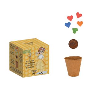 VASETTO FIORI PENSIERI COLORATI - UNA PICCOLA APE DA RINGRAZIARE