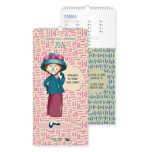 CALENDARIO DA MURO 2026 PENSIERI COLORATI - IMMAGINATE UN MONDO SENZA DONNE?