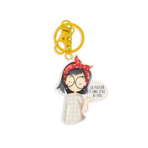 PORTACHIAVI PENSIERI COLORATI - LA FELICITÀ