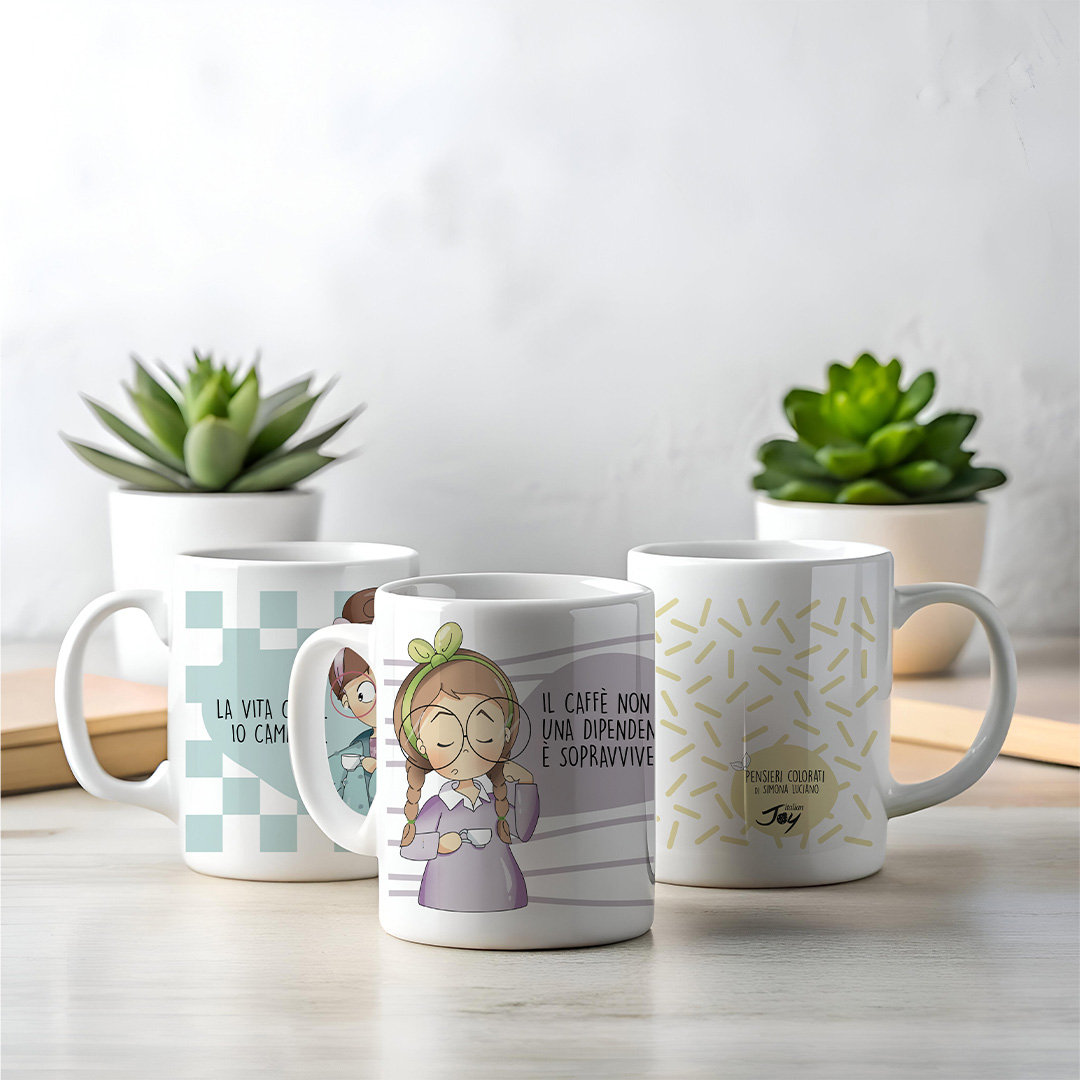 Tazza In Ceramica 325 Ml "I Love My Boss PS I Work For Myself" – Divertente E Originale